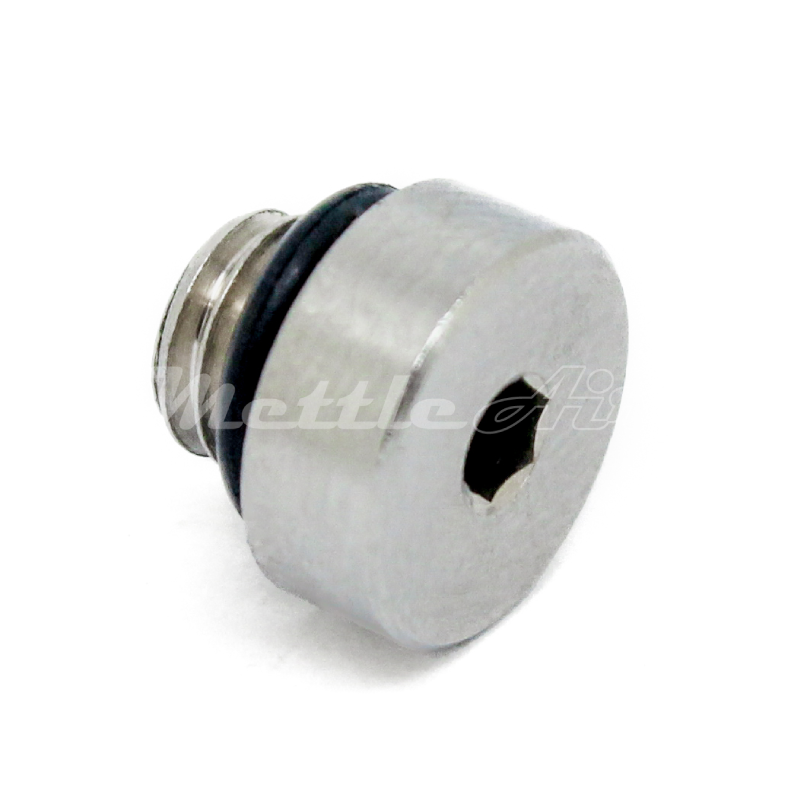 Nickel-Plated Brass Internal Hex Pipe Plug M5 x 0.8 Male