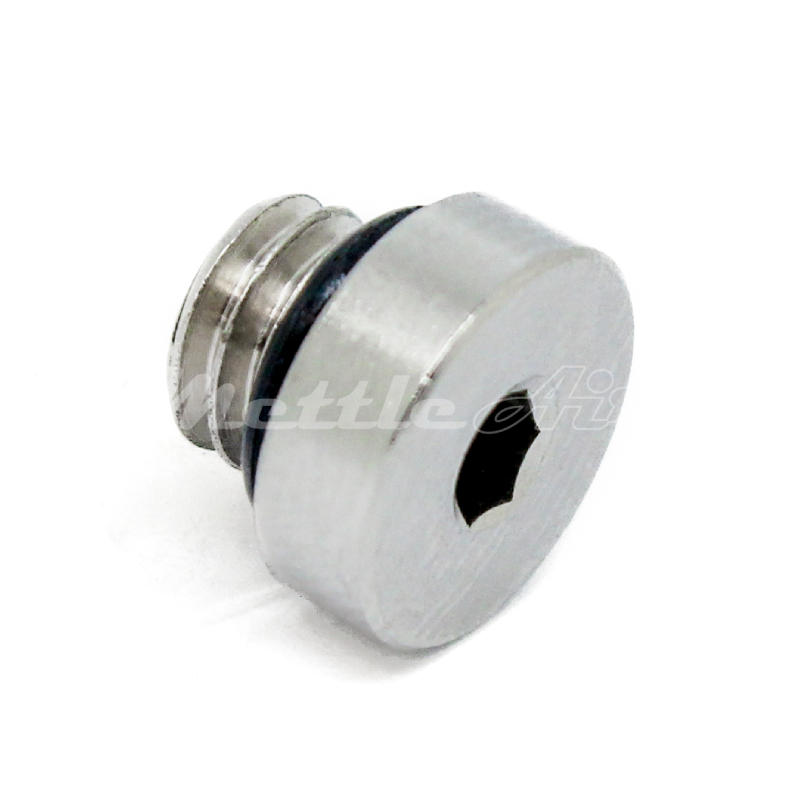 Nickel-Plated Brass Internal Hex Pipe Plug M6 x 1.0 Male