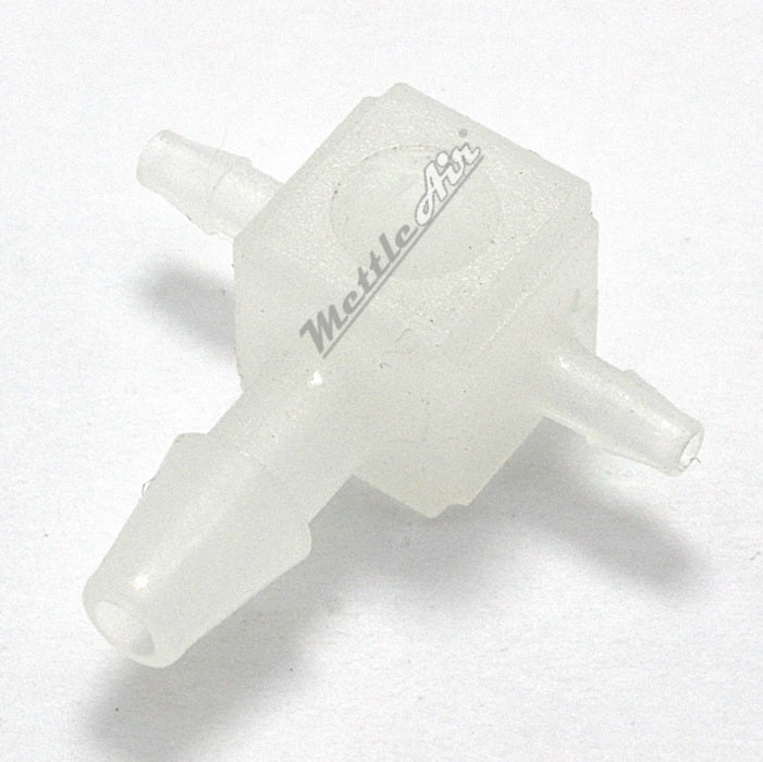 Kynar Plastic 1/8" x 1/4" Hose ID, Hose Barb Tee T Union Fitting Intersection/Split Enlarging