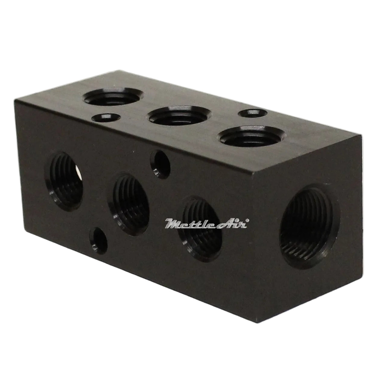 Distribution Manifold 2 x 3/8" NPT IN - 6 x 1/4" NPT Out 3 Station 90 Degree Junction