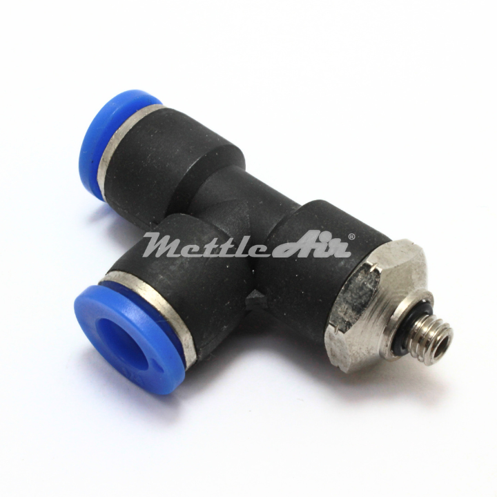 Composite PTC Run Tee 5/32" OD - 10-32 UNF Male