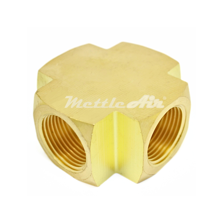 Brass Female Cross 3/4" NPT Female - 3/4" NPT Female