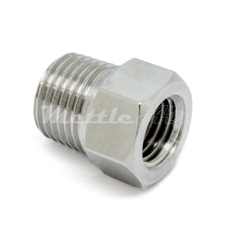 Nickel-Plated Brass Bushing 1/8" NPT Male - 1/16" NPT Female