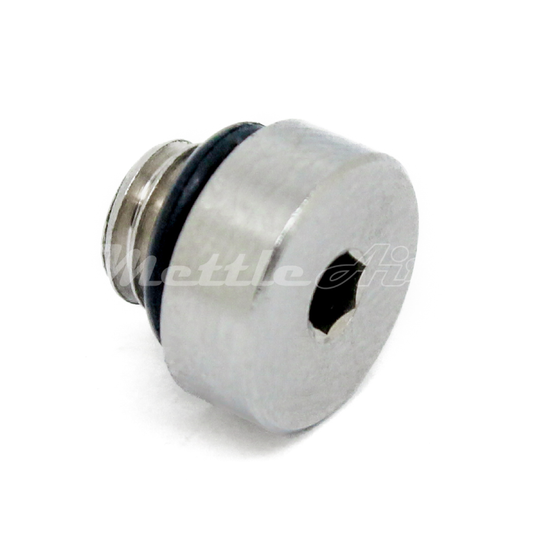 Nickel-Plated Brass Internal Hex Pipe Plug M5 x 0.8 Male