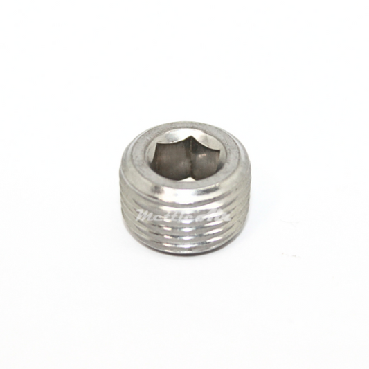 Stainless Steel 316L 1/2" NPT Male Countersunk Plug