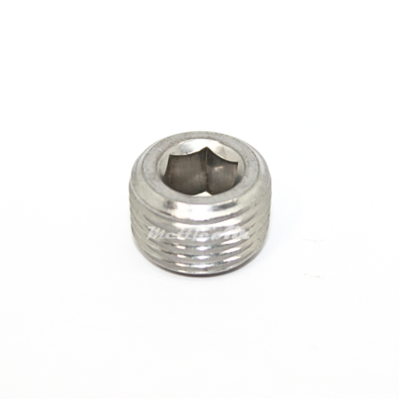 Stainless Steel 316L 1/8" NPT Male Countersunk Plug