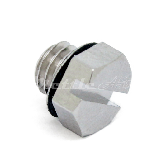 Nickel-Plated Brass Hex Head Pipe Plug M5 x 0.8 Male