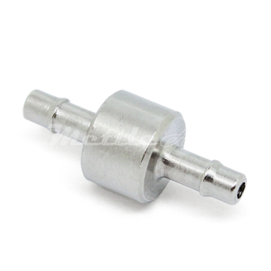 Nickel-Plated Brass Splicer 1/16" Hose ID Barb - 1/16" Hose ID Barb, Single Barb Design
