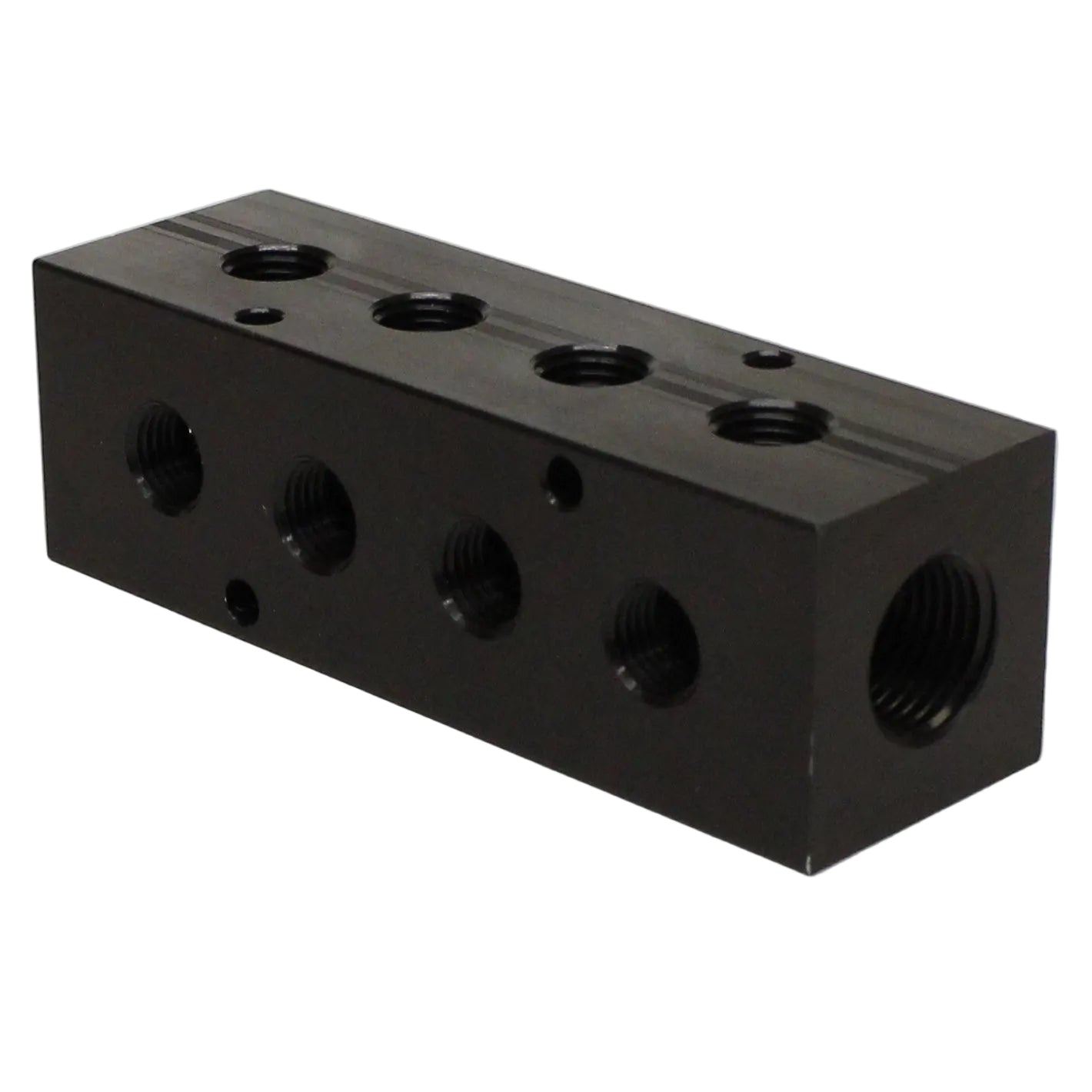 Distribution Manifold 2 x 1/2" NPT IN - 8 x 1/4" NPT Out 4 Station 90 Degree Junction