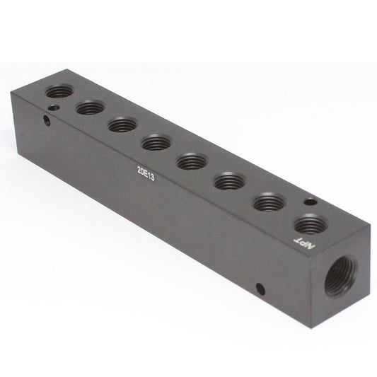 Manifold 2 x 1/2" NPT IN - 8 x 3/8" NPT Out