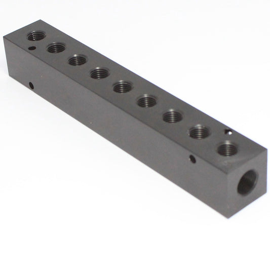 Manifold 2 x 3/8" NPT IN - 9 x 1/8" NPT Out