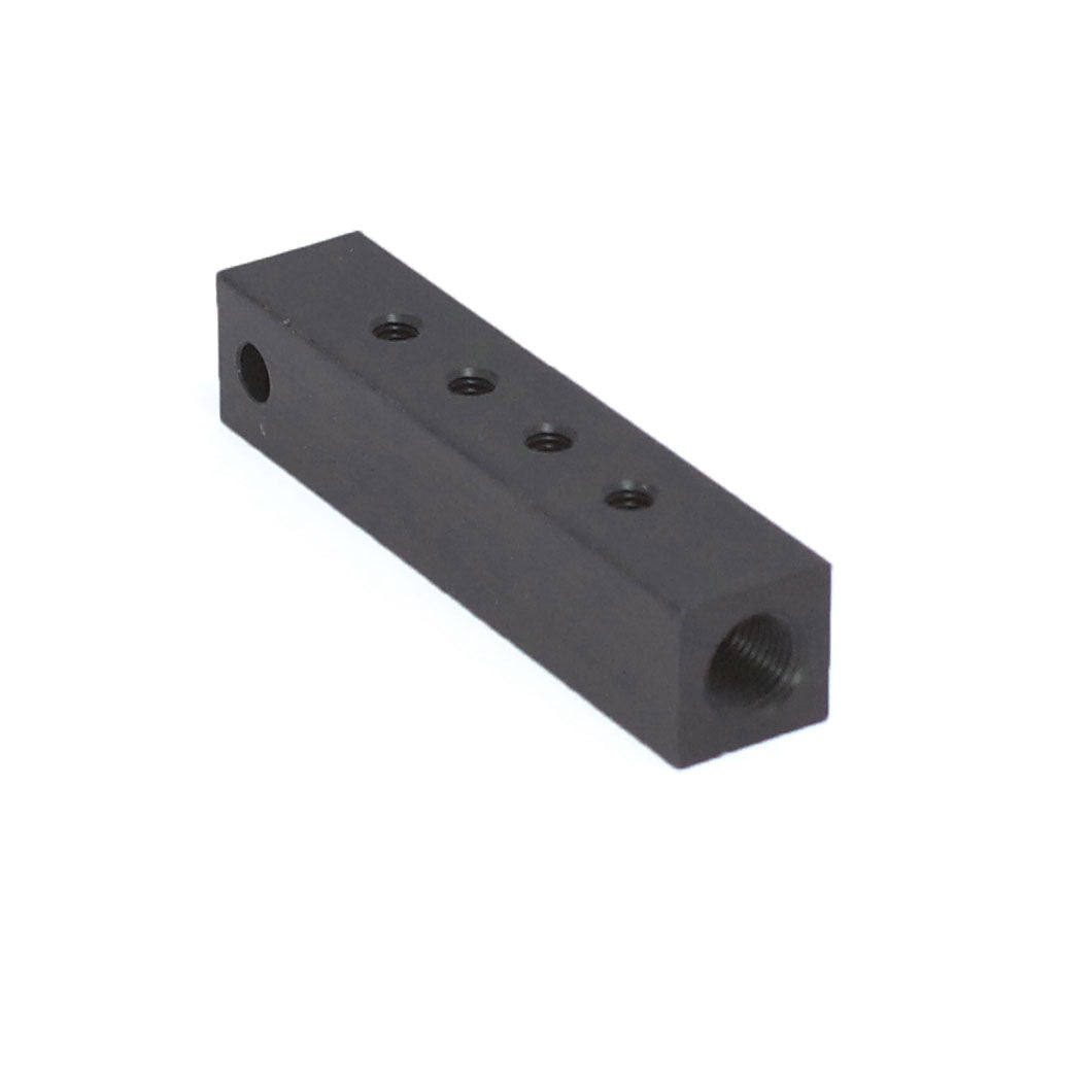 Manifold 1 x 1/8" NPT IN - 4 x 10-32 UNF Out