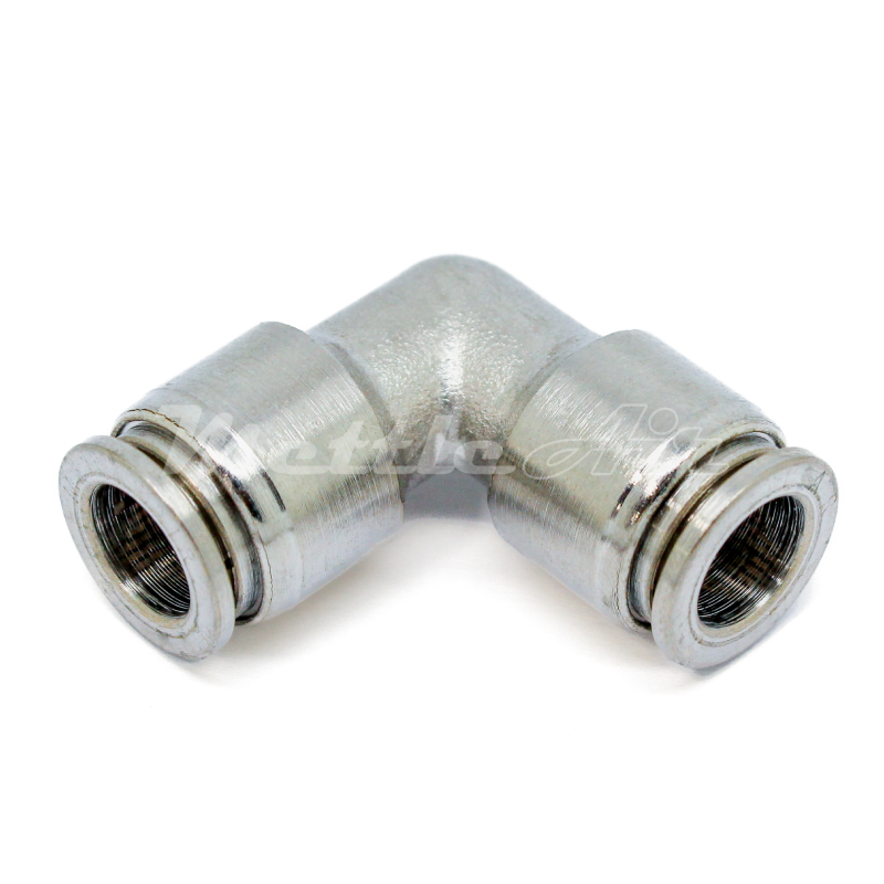 Nickel-Plated Brass Elbow Union PTC Fitting 8 mm OD - 8 mm OD