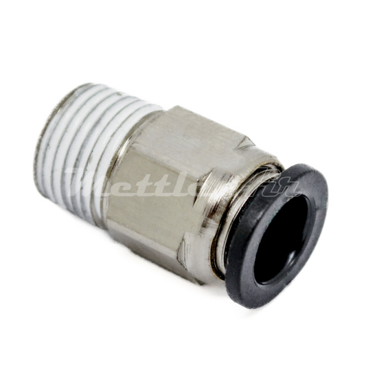 Composite Compact PTC Straight Fitting 3 mm OD - 1/16" NPT Male