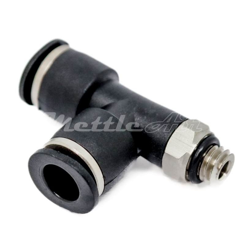 Composite Compact PTC Run Tee 6 mm OD - M3 x 0.5 Male