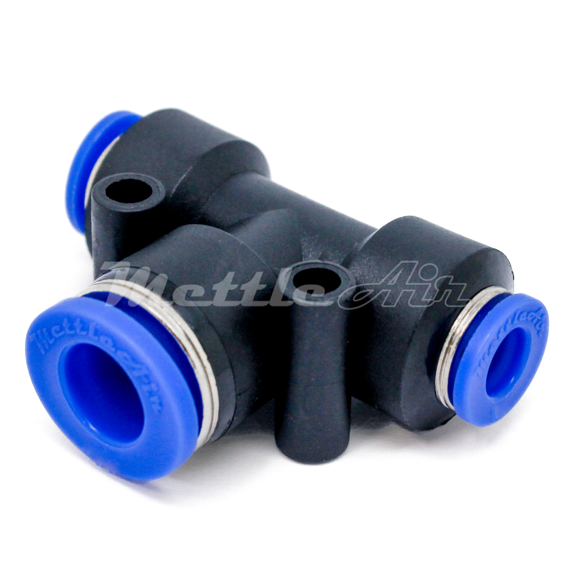 Composite PTC Tee Union Expander 1/4" OD - 8 mm OD