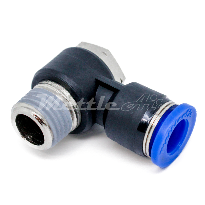Composite PTC Male Swivel Banjo 8 mm OD - 1/4" BSPT (R) Male