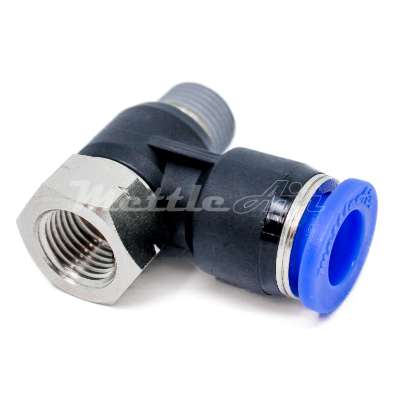 Composite PTC Universal Elbow 5/16" OD - 1/2" NPT Female / 1/2" NPT Male