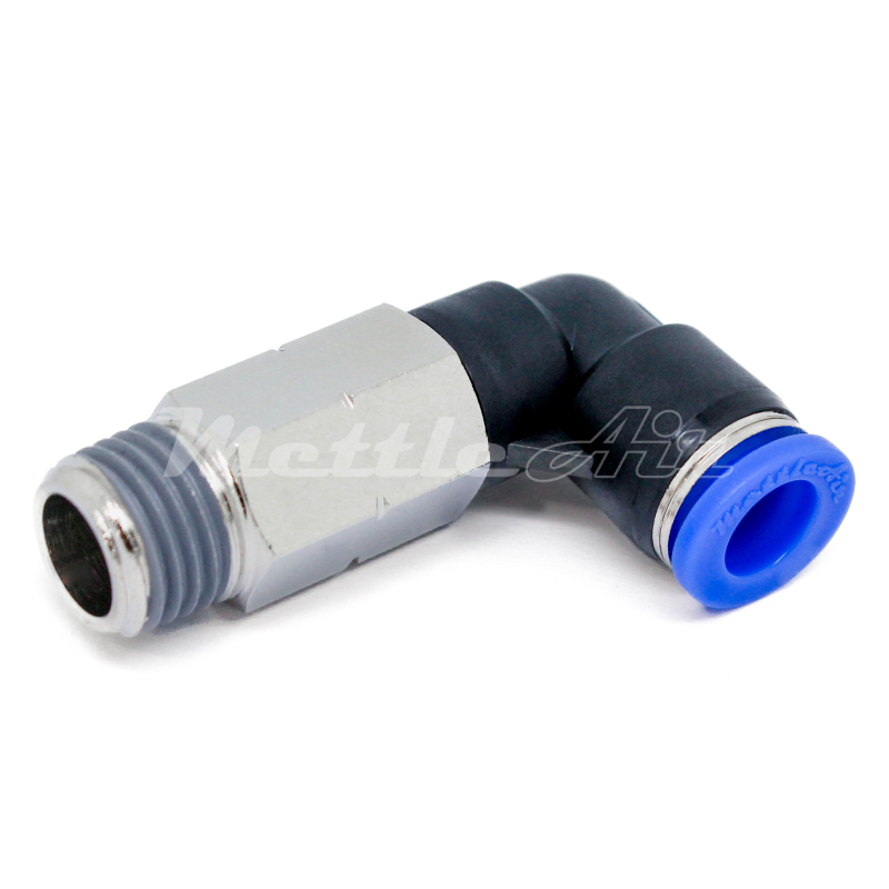 Composite PTC 90° Elbow Long Fitting 5/32" OD - 10-32 UNF Male