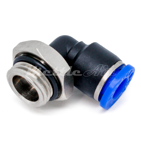Composite PTC Low Profile Elbow Fitting 4 mm to 1/8" BSPP (G)