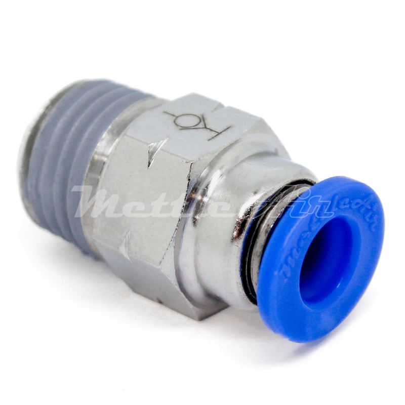 Composite PTC Stop Male Connector 3/8" OD - 3/8" NPT