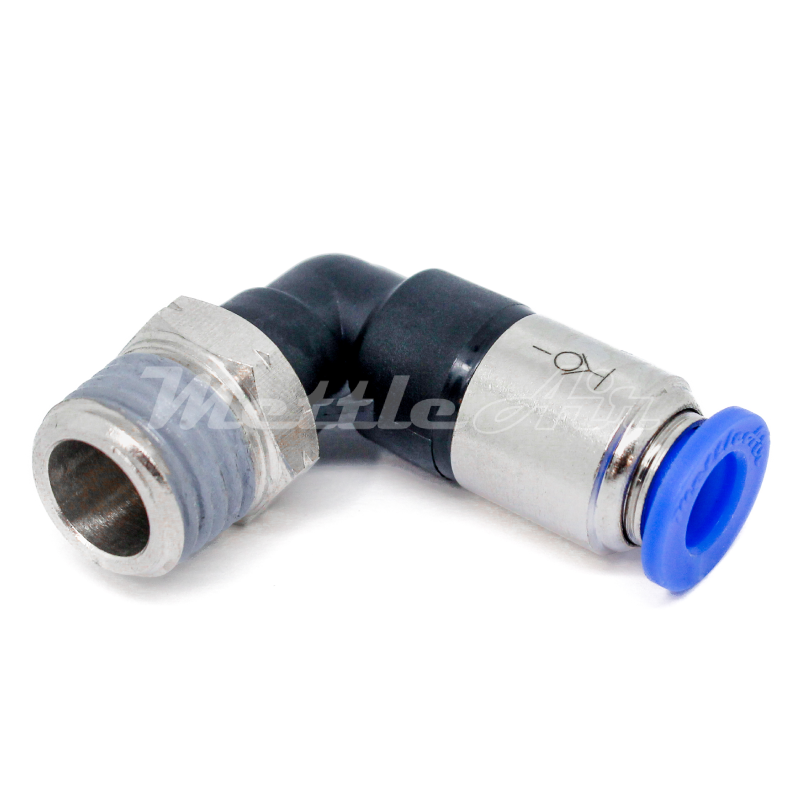 Composite PTC 90° Elbow Stop Male Connector 1/4" OD - 1/4" NPT