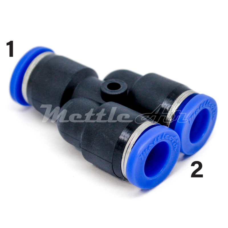 Composite PTC Y Union Reducer 3/16" OD - 4 mm OD
