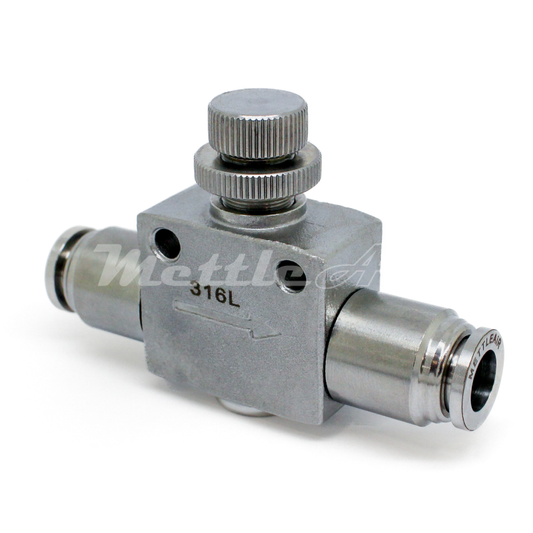 Stainless Steel 316L PTC Inline Speed Control Fitting 1/4" OD