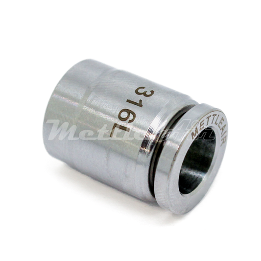Stainless Steel 316L PTC Push Cap 10 mm OD