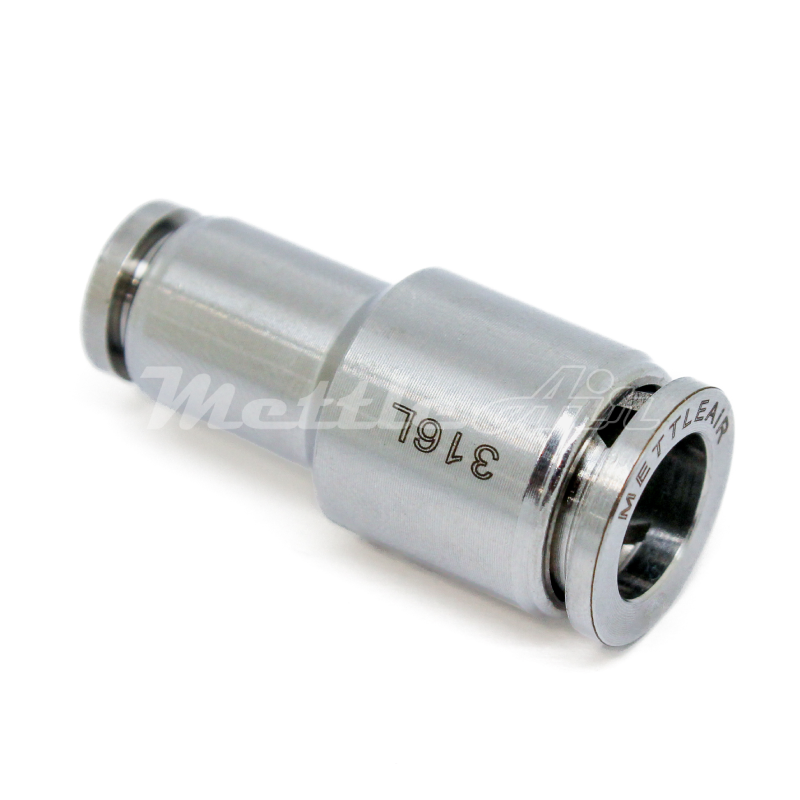 Stainless Steel 316L PTC REDUCER Union Fitting 6 mm OD - 4 mm OD