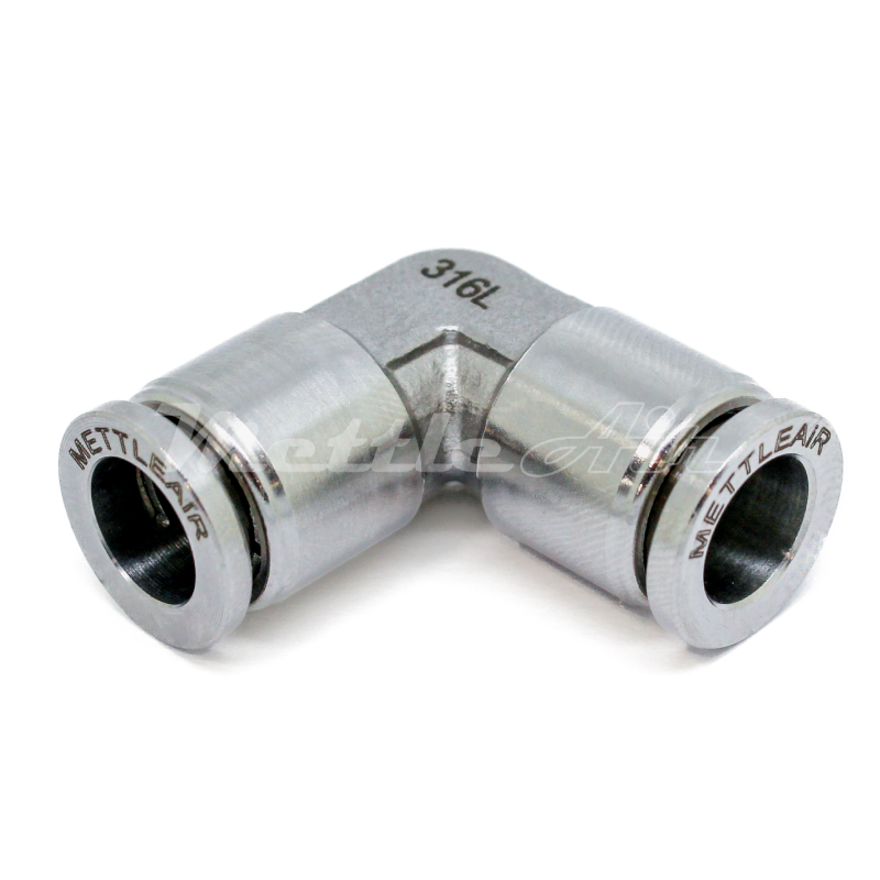 Stainless Steel 316L PTC Union Elbow Fitting 5 mm OD