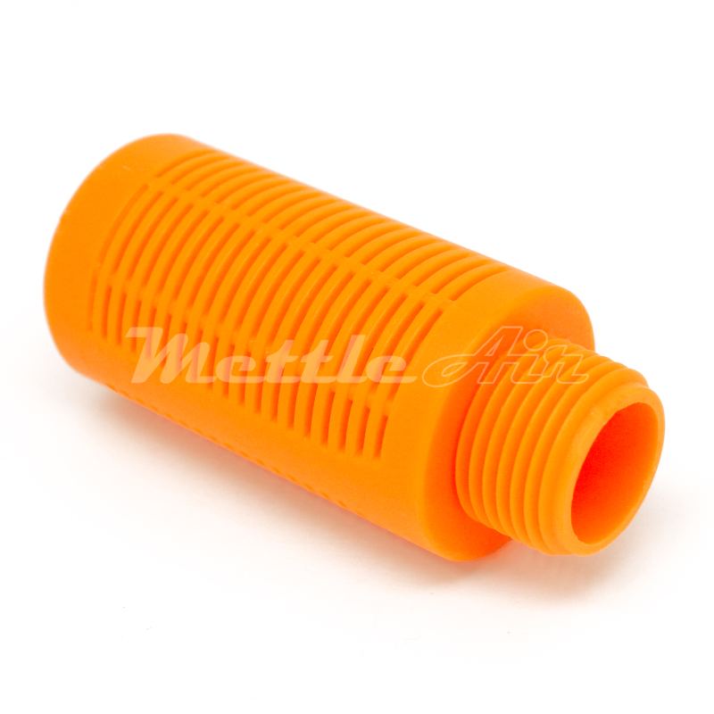 Plastic Silencer with Sound Absorbing Granules 1"