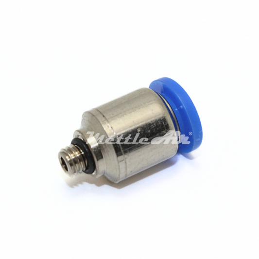 Composite PTC Straight Round Connector 3/16" OD - 10-32 UNF Male