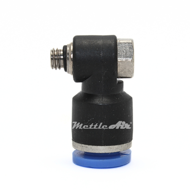 Composite PTC Male Swivel Banjo 1/4" OD - 10-32 UNF Male